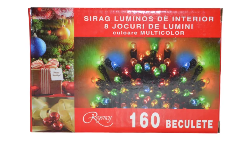 Regency Sirag Luminos Craciun 160 LED Multicolor