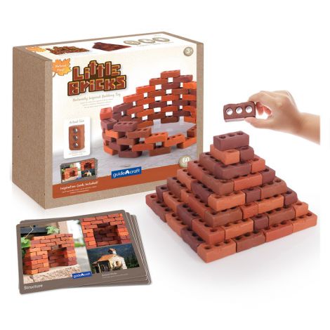 Little Bricks Guidecraft 60 Piese, Joc Constructii