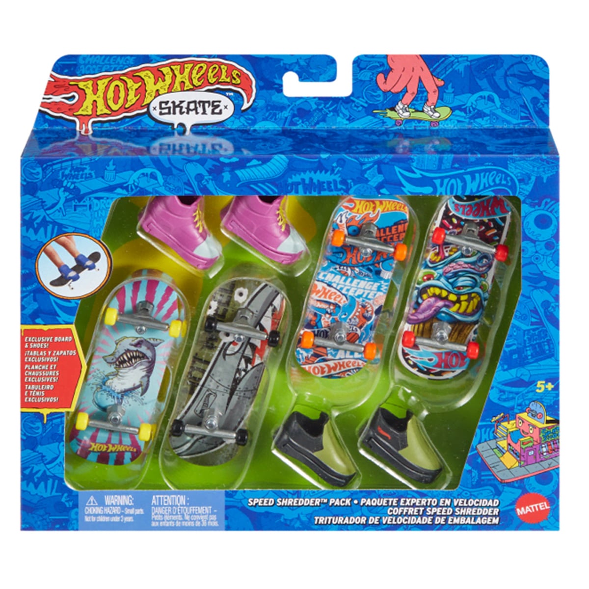 Set Hot Wheels Fingerboards & Pantofi HVM15