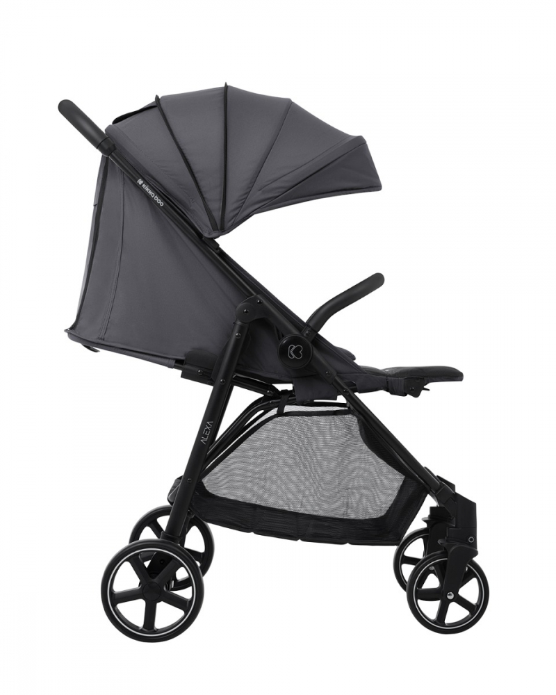 Carucior Sport KikkaBoo Alexa, Spatar Reglabil, Gri - imagine 4