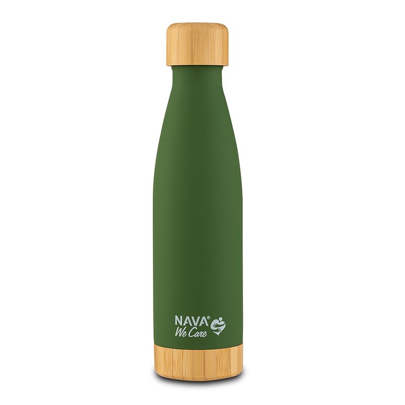 Sticla Termo Nava Bamboo 500ml - Verde