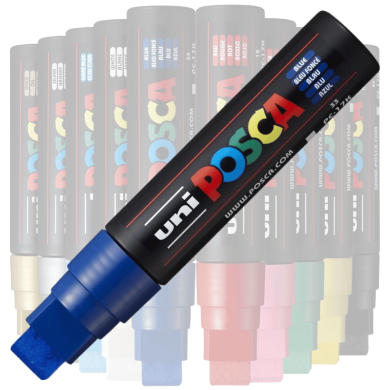 Marker Posca PC-17K, 15mm, Albastru