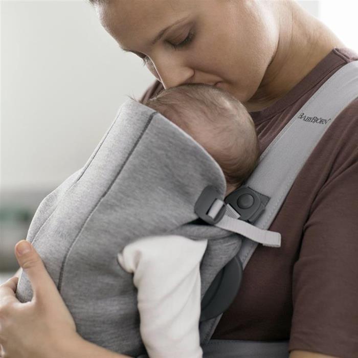 BabyBjorn Marsupiu Mini Light Grey - Purtare anatomica