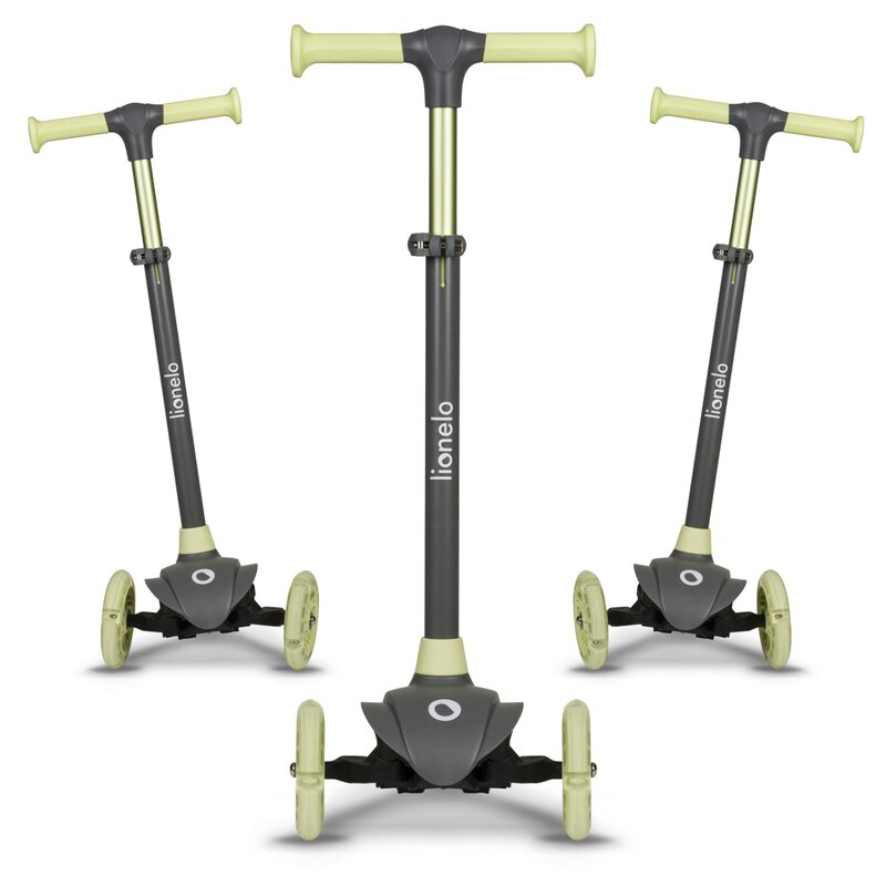 Trotineta Lionelo Jessy Verde, 3 roti LED, Pliabila - imagine 6