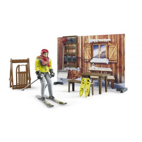 BRUDER Cabana Montana cu Snowmobil - imagine 3