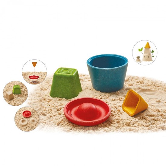 Set Jucării Nisip Plan Toys | Creativitate din Lemn - imagine 11