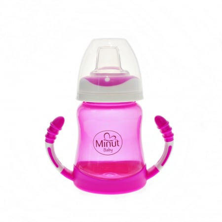 Cană Anticurgere Minut Baby 210ml Roz