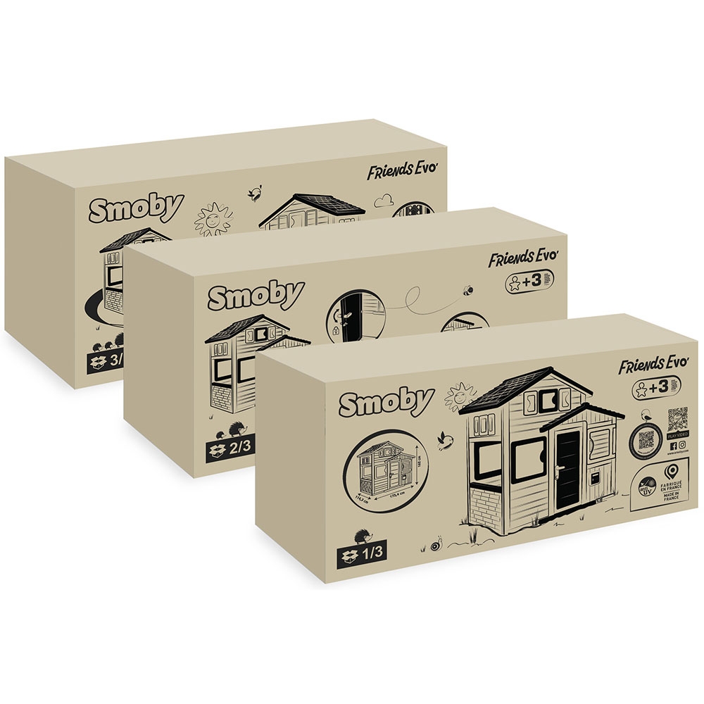 Casuta Smoby Neo Friends Evo Spatioasa Gradina - imagine 3