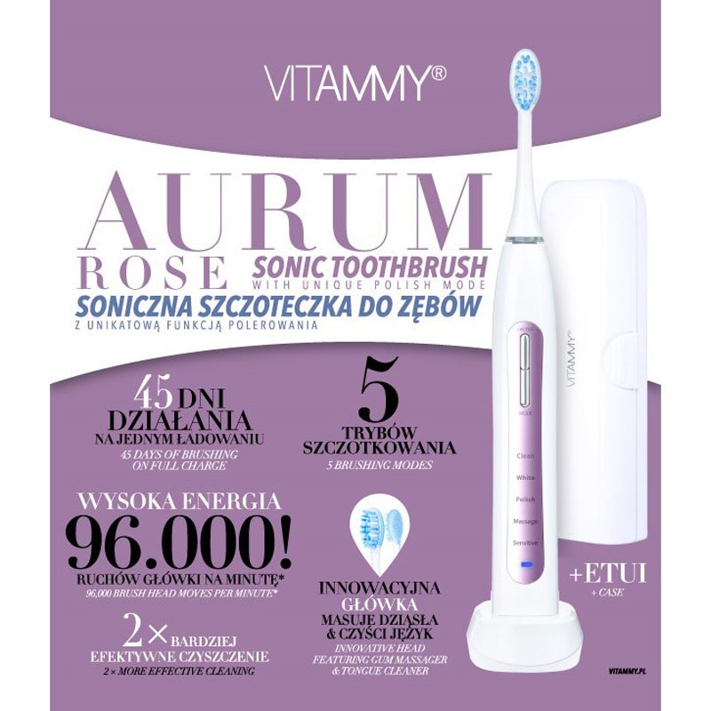 Periuta Vitammy Aurum Rose - Igiena Premium - imagine 3