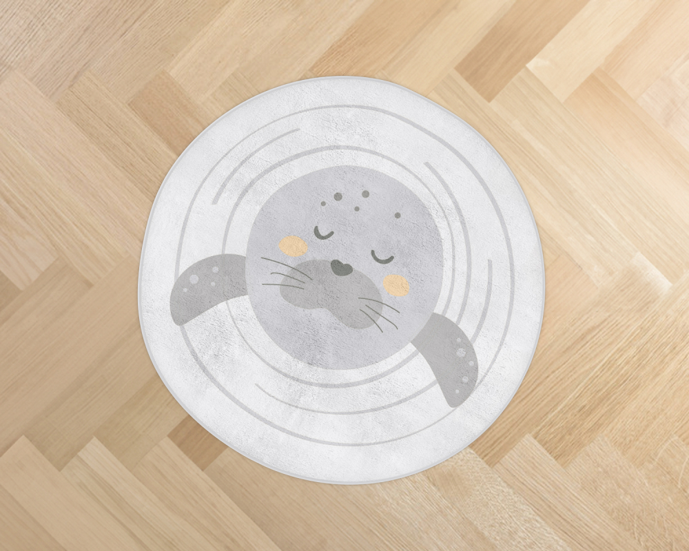 Covor Kikkaboo Seally Me - Rotund și Moale 85cm