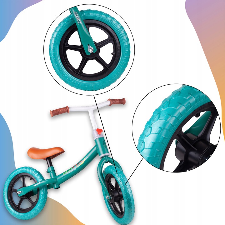 Bicicleta Malplay Push Sport Albastru, Fara Pedale - imagine 3