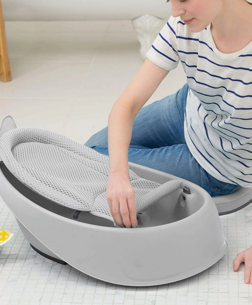 Cadita Little Mom Whale - Baie Sigura Ergonomica - imagine 5