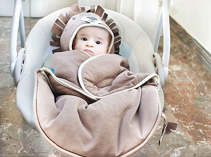 Paturica Cocoon Fun Lion Taupe Wallaboo - imagine 3