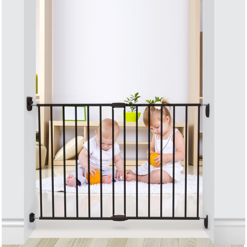 Poarta Siguranta Noma Extensibila 62-102 cm Negru