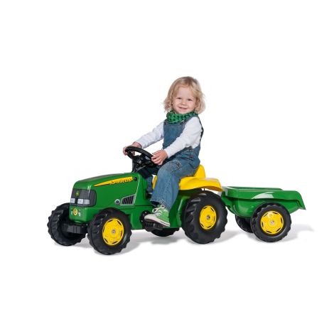 Tractor John Deere cu Remorca Rolly Toys pentru Copii - imagine 2