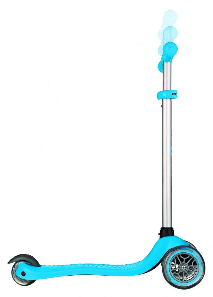 Globber Primo Sky Blue, 3 roti LED, Pliabila - imagine 3