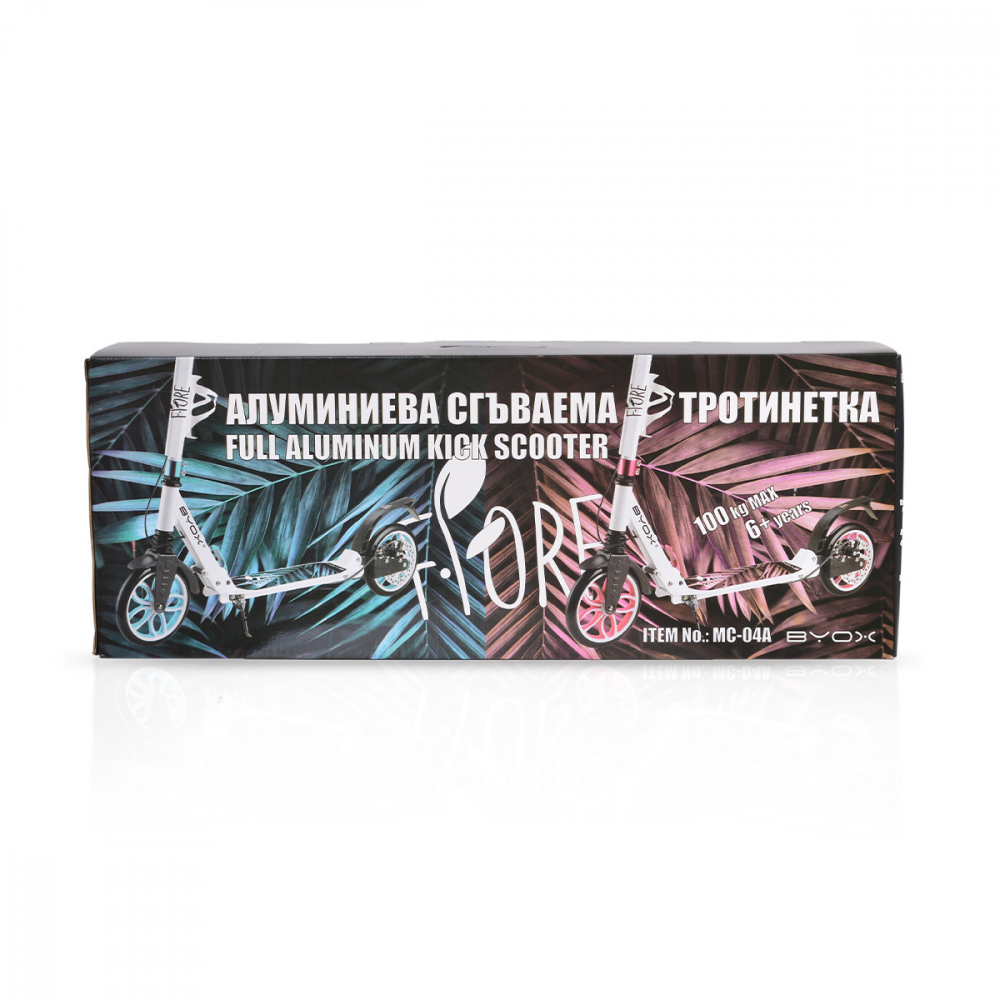 Trotineta Pliabilă Byox Fiore Blue cu Suspensii - imagine 7