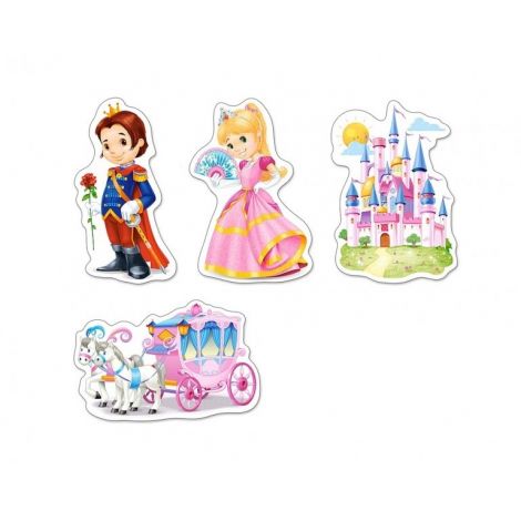 Puzzle 4 in 1 Lumea Printeselor Castorland - imagine 2
