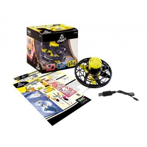 Revell Air Spinner Negru - Jucarie LED cu USB