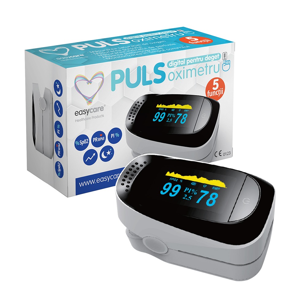 Pulsoximetru Easycare OLED C101A2 | 5 Funcții