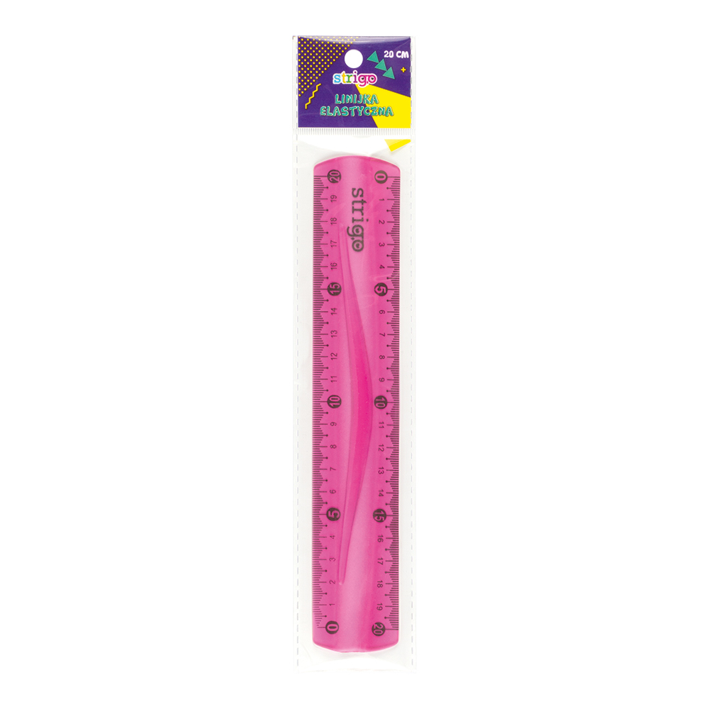 Rigla Strigo Flexibila 20 cm Roz | Sigură și Durabilă