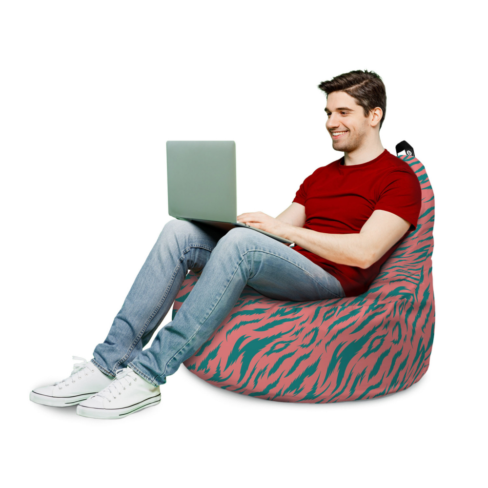 Fotoliu Updeco Puf Pink Tiger - Relaxare Copii - imagine 3