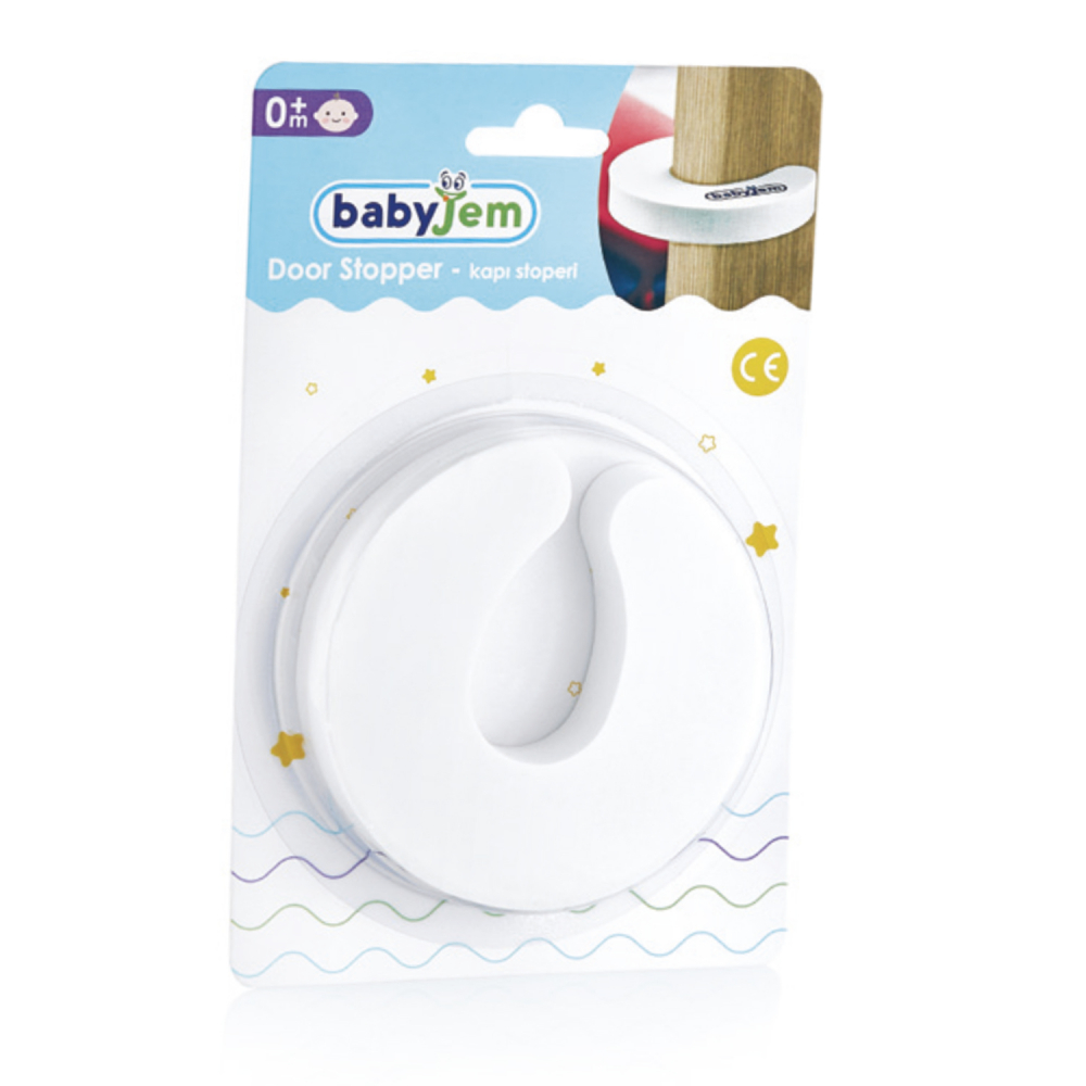 Opritor Ușă BabyJem White | Siguranță Copii - imagine 2