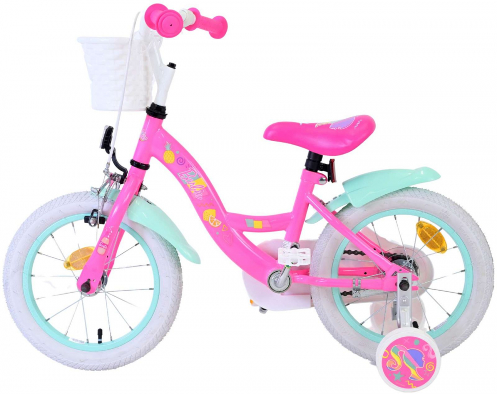 Bicicleta Barbie 14" Eandl Cycles cu Cosulet și Frână - imagine 2