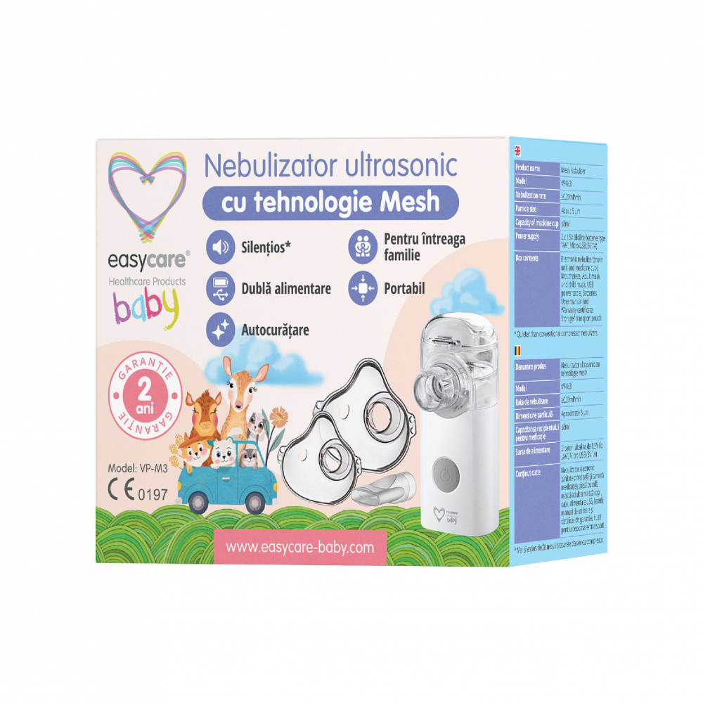 Nebulizator Mesh Easycare Baby | Respirație Ușoară - imagine 4