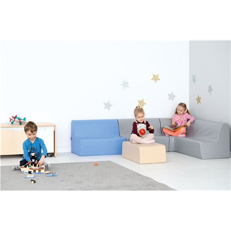 Canapea Moje Bambino Gri pentru Copii - imagine 3