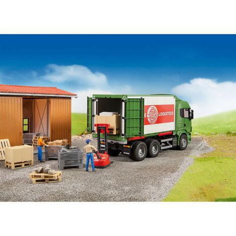 Bruder Set Logistică Paleti Cutii Jucării - imagine 2