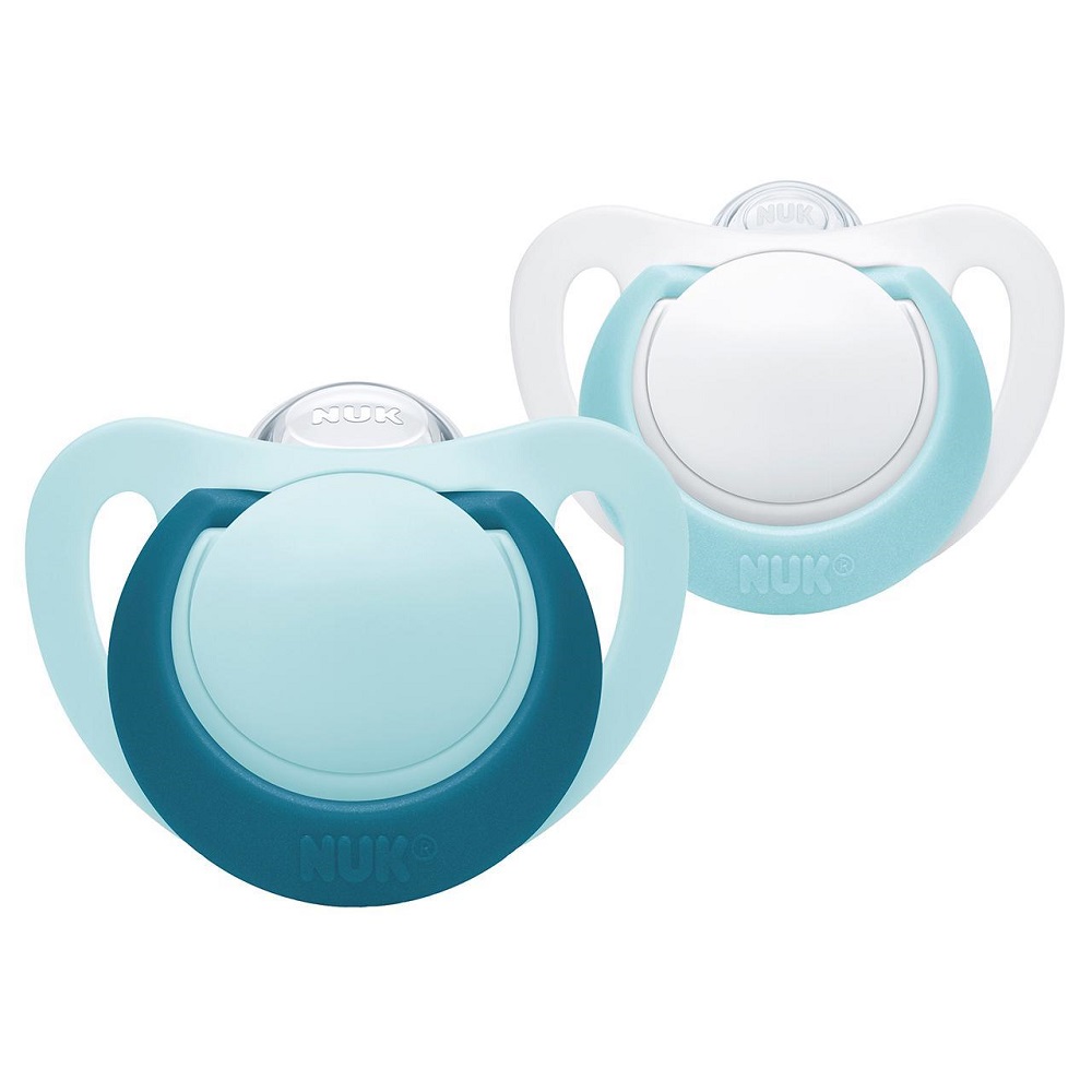 Suzeta NUK Genius Vernil M2, Silicon, Set 2 Bucăți
