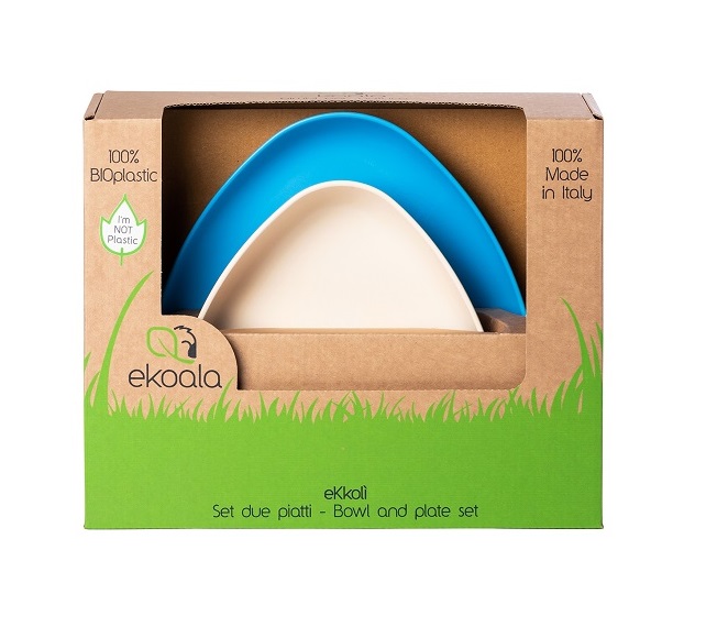 Set 2 Farfurii eKoala BIOplastic Albe - imagine 5