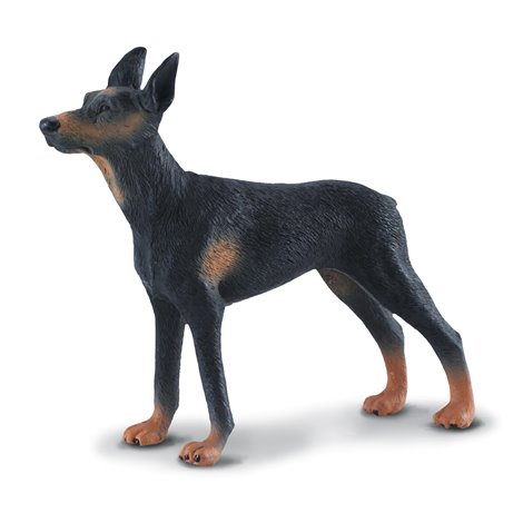 Figurina Doberman Collecta, pictata manual