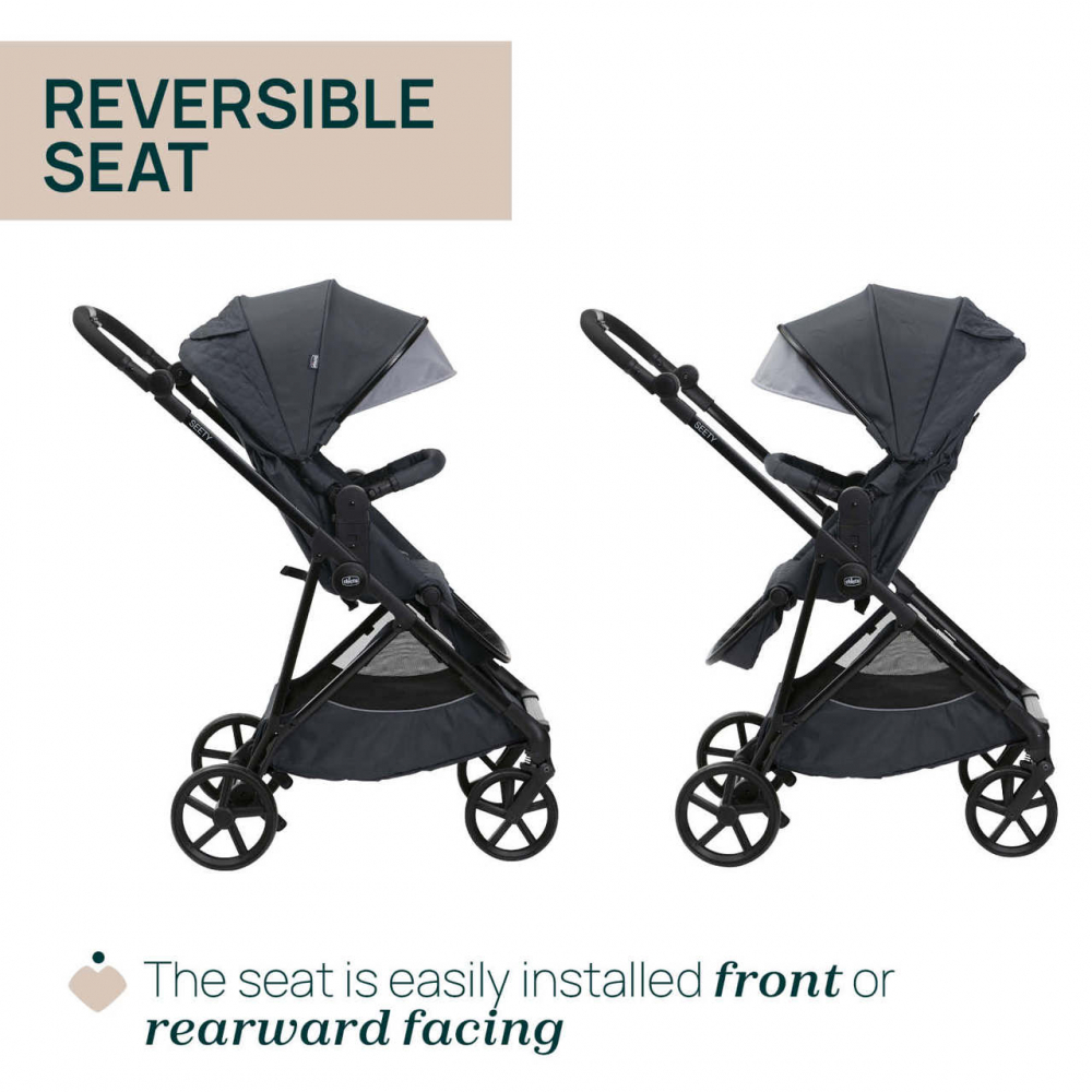 Carucior 3 in 1 Chicco Seety BostonGrey - imagine 6