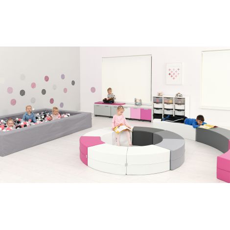 Puf Quadro Paolo Scurt Roz | Moje Bambino - imagine 4