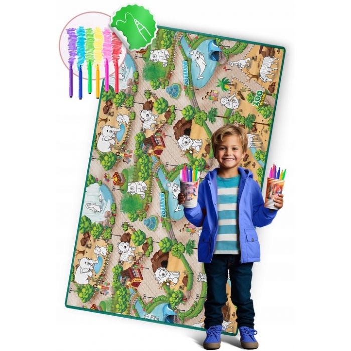 Saltea Joacă XXL Ricokids Zoo 200x120