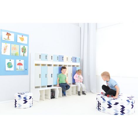 Set vestiar Chameleon 3 usi alb | Moje Bambino - imagine 2