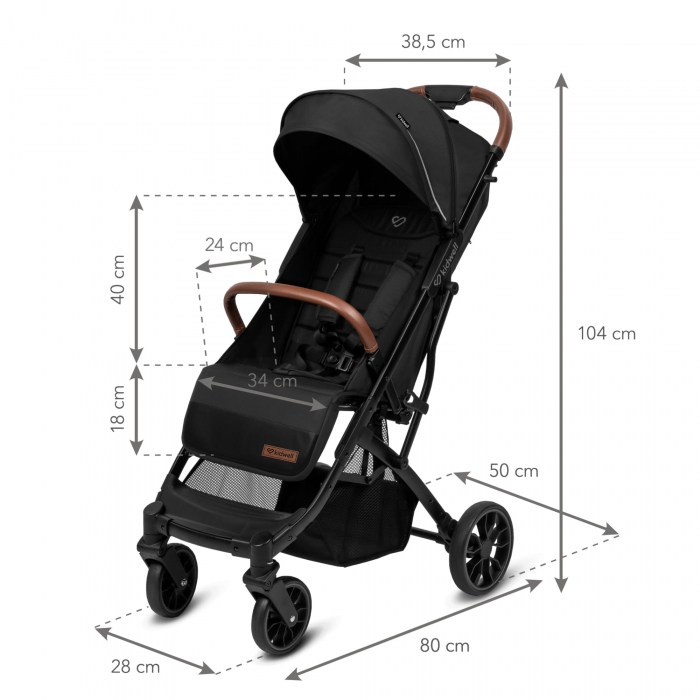 Carucior Sport Kidwell Colmer Jet Black, 22kg - imagine 11