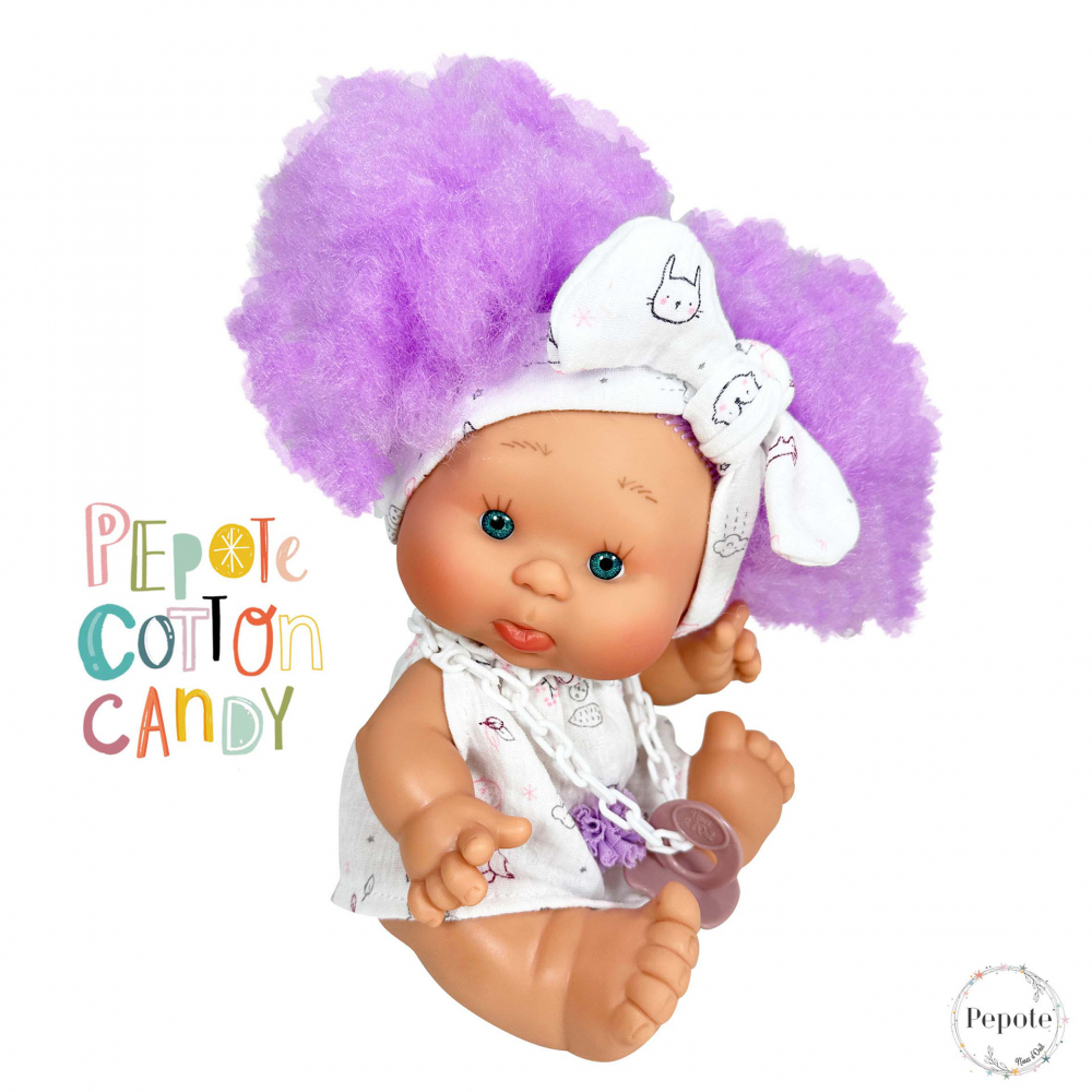 Păpușă Nines D Onil Candy, 26 cm, păr mov