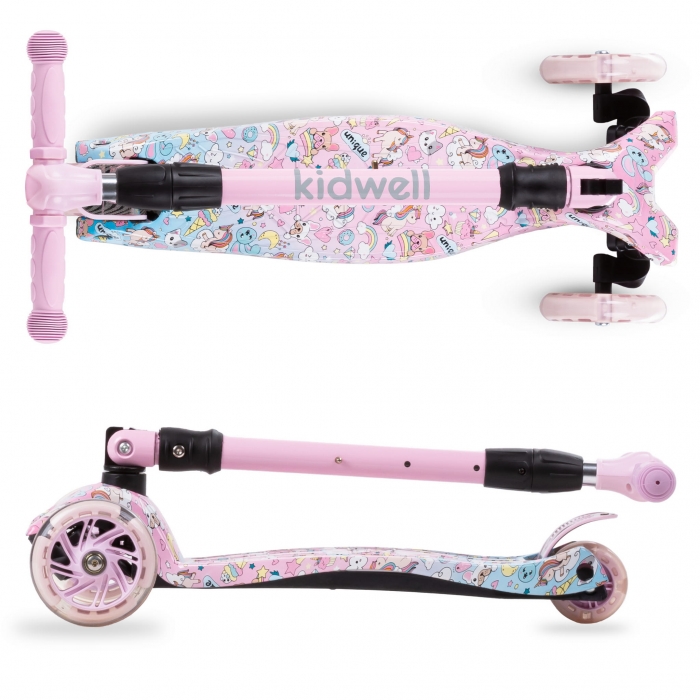 Trotineta Kidwell Vento, Pliabilă, cu LED, 3 Ani+ - imagine 6
