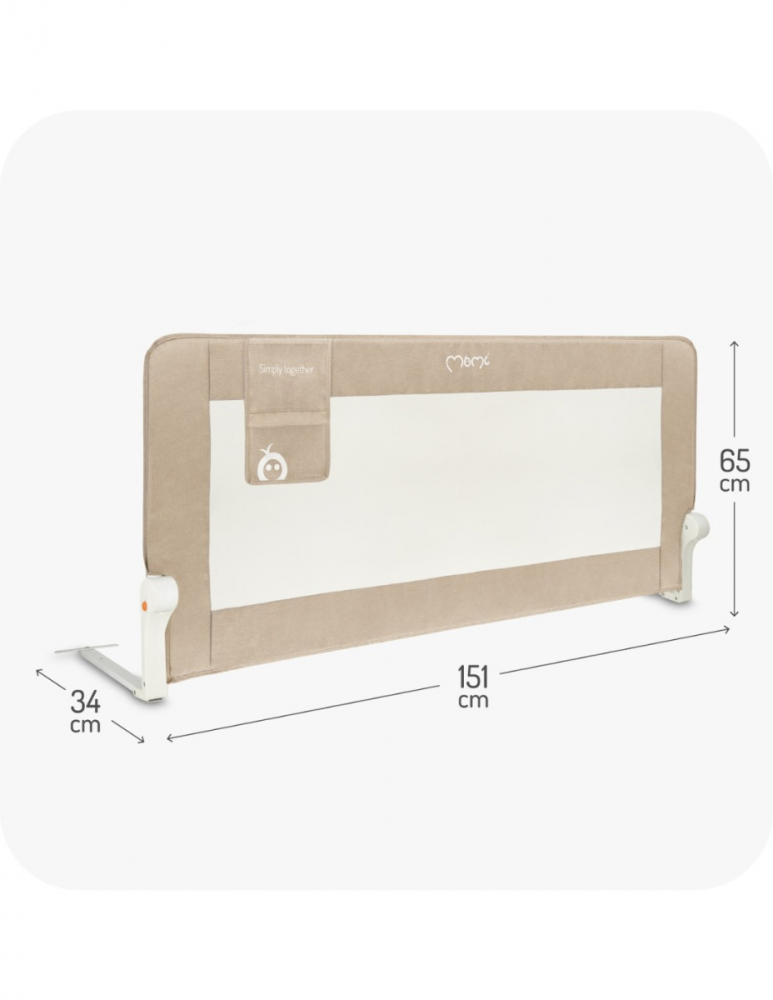 Bariera Siguranță Pat Momi Lexi XL Plus Beige