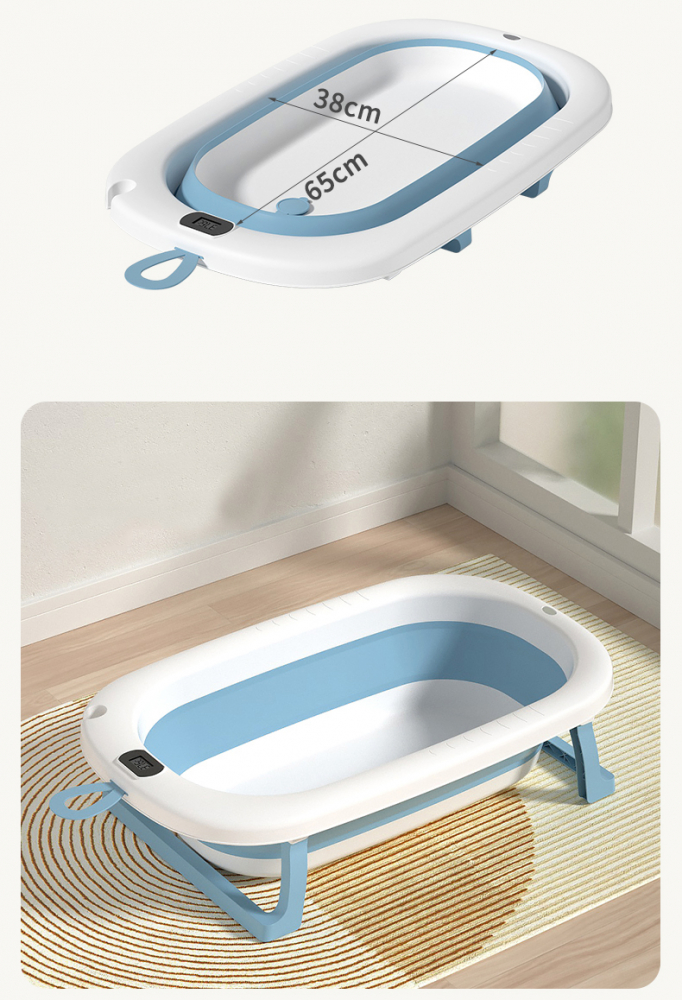 Cadita Pliabila Bebe Royal cu Termometru Digital