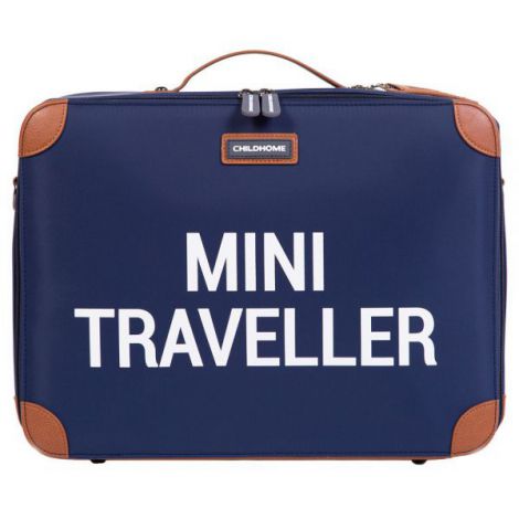 Valiza Childhome Mini Traveller Bleumarin - Compactă