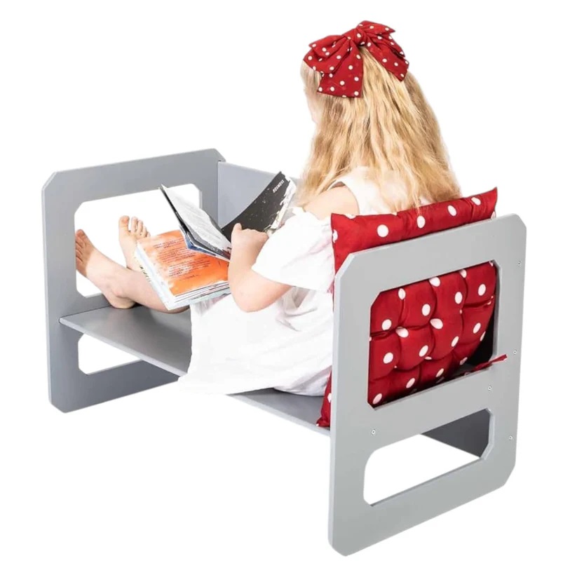 Set Montessori 3in1 Ginger Home Alb/Gri - imagine 7
