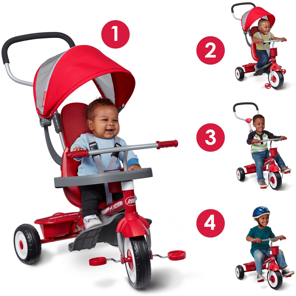 Tricicleta Radio Flyer 4in1, 9 luni-5 ani
