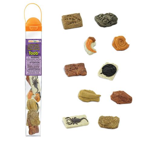 Tub Fosile Antice Safari Ltd - Set 10 Figurine