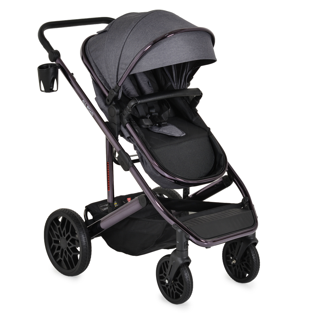 Carucior 2in1 Moni All Road Grey - Convertibil - imagine 4