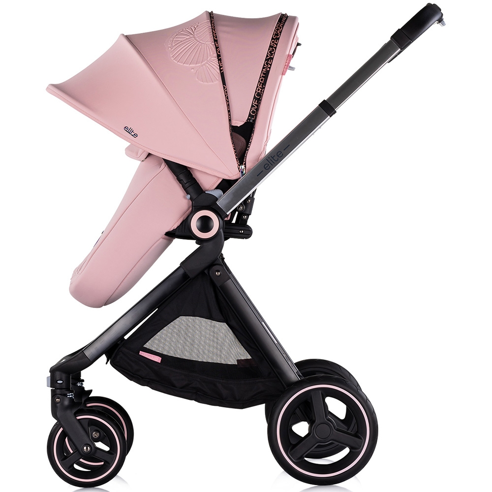 Chipolino Elite 3in1 Carucior Premium Pink - imagine 4