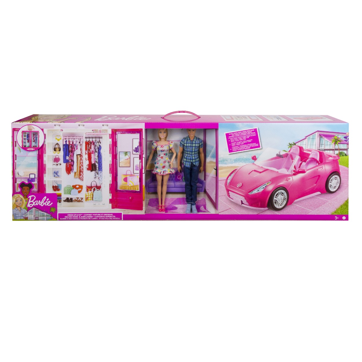 Set Barbie Dress Up and Go - Papusi si Masina
